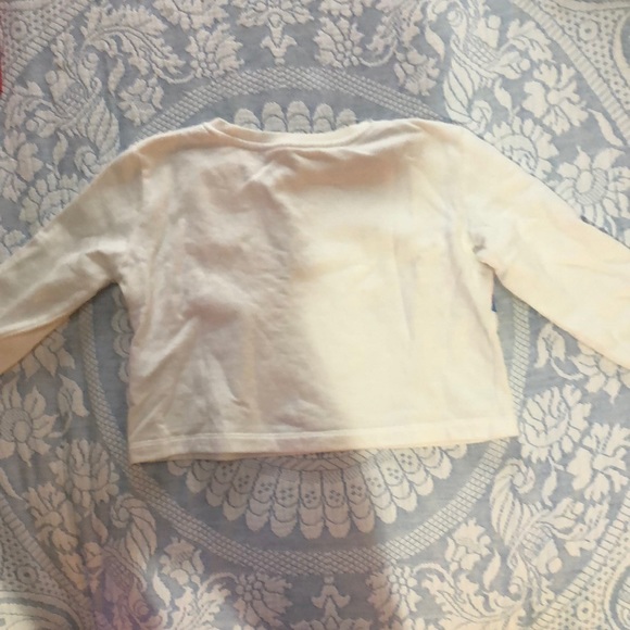 Cropped long sleeve striped girls top - Picture 2 of 2